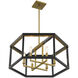 Union Estates 6 Light 24 inch Coal And Soft Brass Island Light Ceiling Light